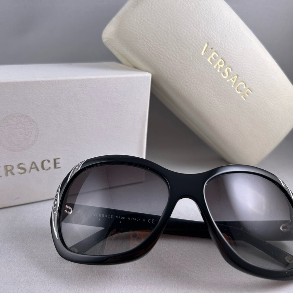 Versace sunglasses black with diamonds